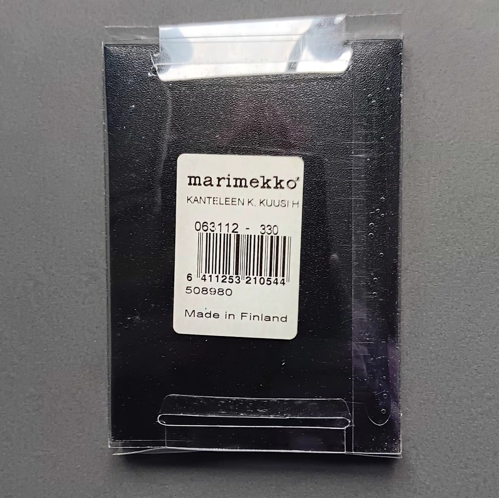 NWT Marimekko "Kanteleen Kutsu Kuusi" Puffy Red Tree Reflective Keychain - Picture 5 of 5